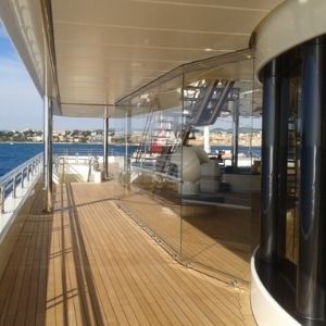 Verglasung für Yacht