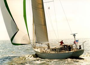 Segel-Yacht / Fahrten / mit offenem Heck / Center Cockpit / Aluminium