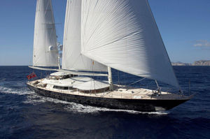 Segel-Superyacht / Flybridge