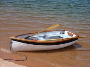 Traditionelles Ruderboot