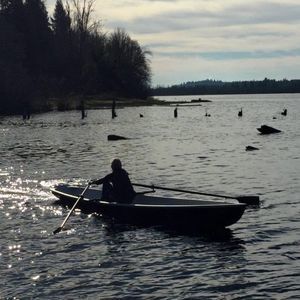 traditionelles Ruderboot