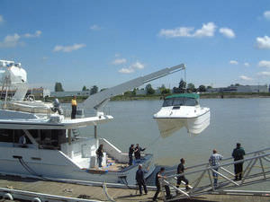 Davit für Yacht