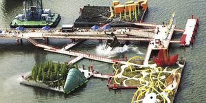 Schwimmstruktur für Events
