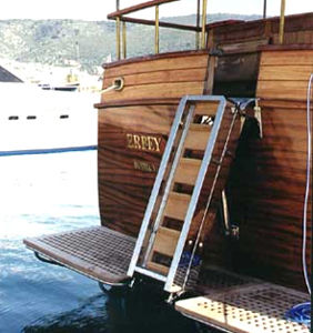 Gangway für Boot