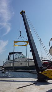Kran für Yachthäfen / Spitzenausleger