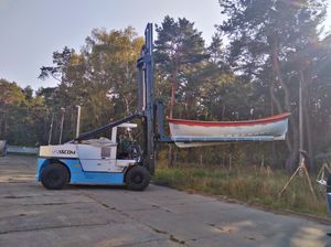 Gabelstapler für Boot