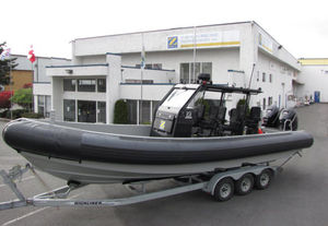 Militärboot Berufsboot / Außenbord / Aluminium / Festrumpf-Schlauchboot