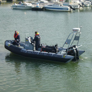 Patrouillenboot Berufsboot / Außenbord / Festrumpf-Schlauchboot