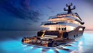Megayacht für Kreuzfahrten