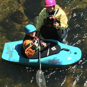 Kajak mit Brücke / steif / Wildwasser / 1 Platz