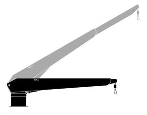 Davit für Boot / hydraulisch / schwenkbar / Teleskop