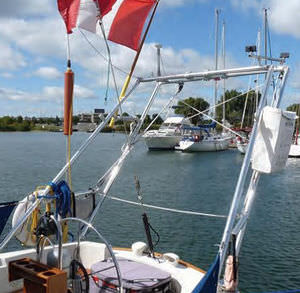 Sturzbügel für Segelboot