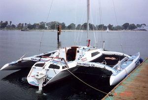 Trimaran / Fahrten / mit offenem Heck / 1 Kabine