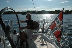 Steuerrad für Segelboote