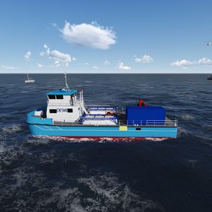 Arbeitsboot Berufsschiff
