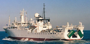 Schiff für die Fischereiforschung
