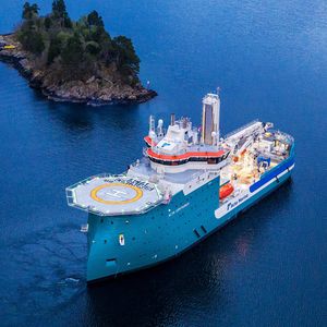Offshore Service Schiff für Windpark