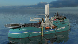 Offshore-Service-Schiff für Windpark