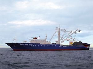 Berufsschiff für Fischerei / Thunfischfänger