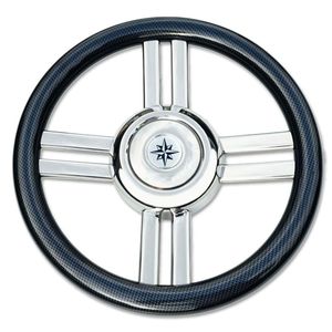 Motorboot-Lenkrad / Carbon 1