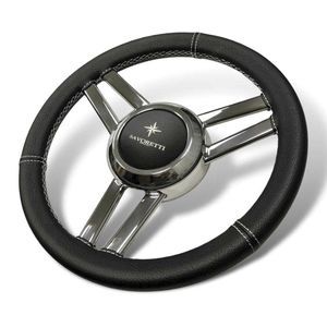 Motorboot-Lenkrad / Edelstahl 1