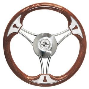 Motorboot-Lenkrad / Holz 1