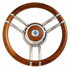 Motorboot-Lenkrad / Holz 1