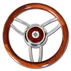 Motorboot-Lenkrad / Holz 1