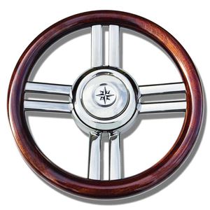 Motorboot-Lenkrad / Edelstahl 1