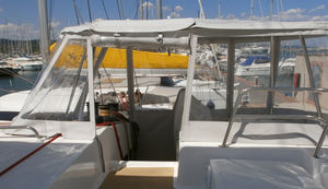 Cockpitverdeck für Motorboot