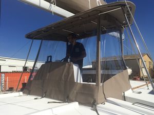 Cockpitverdeck für Motorboot