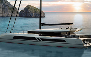 Segel-Superyacht / Katamaran