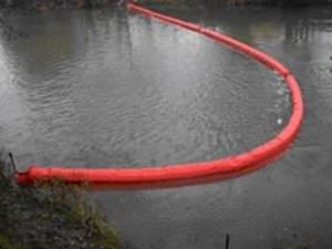 Sperre zur Schadstoffbekämpfung / schwimmend / für Häfen / für Fluss