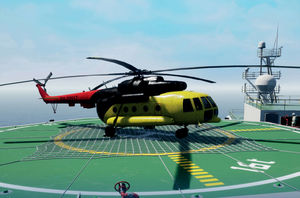 Virtual-Reality-Simulator für Hubschrauberlandeplatz
