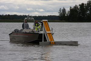 V-förmiger Ölskimmer