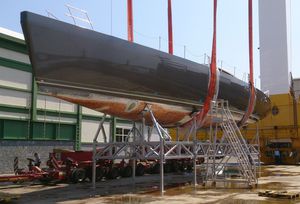 Bootsgestell für Segelboot