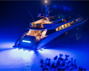 Unterwasserbeleuchtung für Boot
