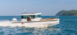 Außenbord-Konsolenboot / Mittelkonsole / Hard-top / mit geschlossenem Cockpit