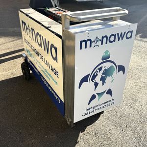 Mobile Reinigungsstation für Boot