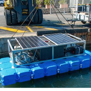Mobile Reinigungsstation für Boot