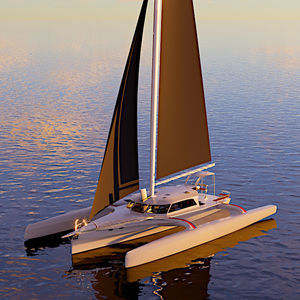 Trimaran-Segelyacht