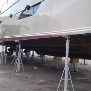 Stützfuß zum Aufdocken für Boot 1