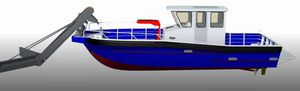 Arbeitsboot / Innenborder / Aluminium