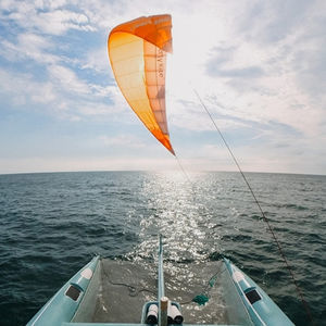 Zugdrachenantriebssystem für Boot