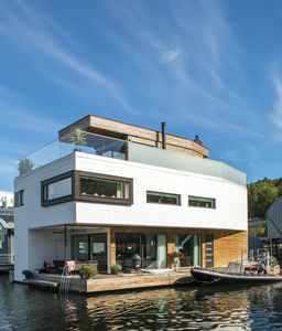 Plattform für schwimmendes Haus