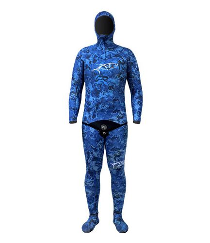 Nassanzug zum Speerfischen - ENEDRA - Xt Diving Pro - Langarm / mit Kopfhaube / zweiteilig