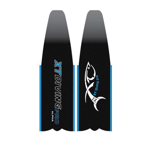 Flosse zum Speerfischen - ALPHA - Xt Diving Pro - Carbon / Vollfuß / schwarz
