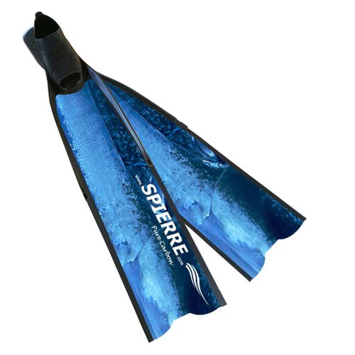 Flosse zum Speerfischen - 3D BLUE - Spierre - Carbon / Vollfuß