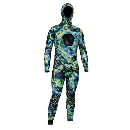 Nassanzug zum Speerfischen - VERTIGO Camouflage   - JBL International - zweiteilig / Kapuzen / 3 mm