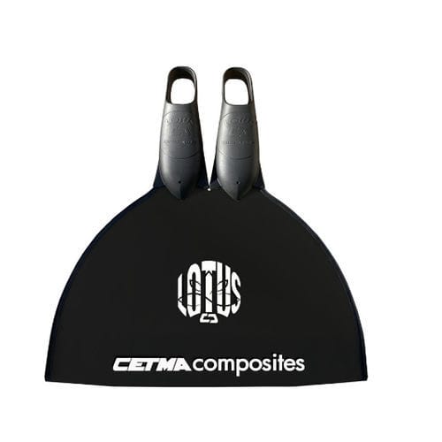 Monoflosse für Apnoe-Taucher - Lotus  - Cetma Composites Srl - Gummi / Vollfuß / schwarz